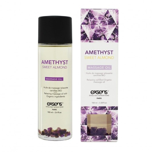 Органическое массажное масло AMETHYST SWEET ALMOND - 100 мл. - Exsens - купить с доставкой в Астрахани