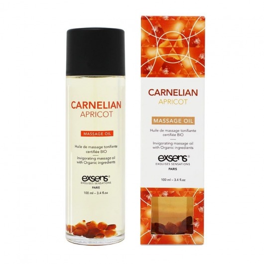 Органическое массажное масло CARNELIAN APRICOT - 100 мл. - Exsens - купить с доставкой в Астрахани