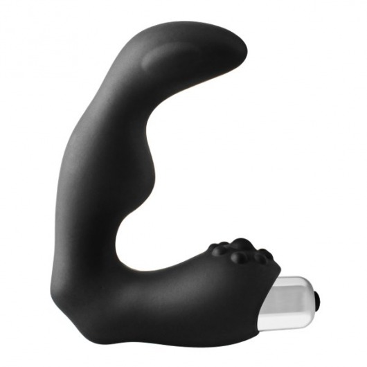 Черный вибромассажер простаты FantASStic Vibrating Prostate Massager - 11,3 см. - Dream Toys - в Астрахани купить с доставкой