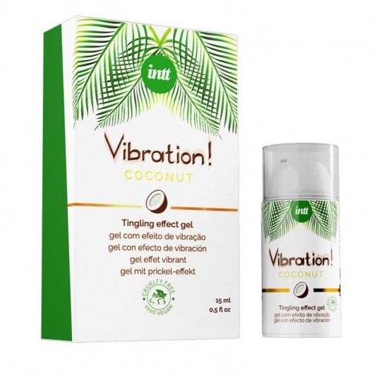 Возбуждающий гель с ароматом кокоса Vibration Coconut - 15 мл. - INTT - купить с доставкой в Астрахани