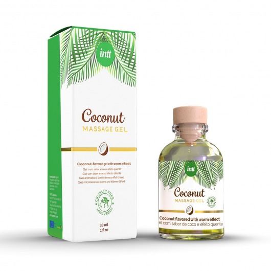 Массажный гель с ароматом кокоса Coconut - 30 мл. - INTT - купить с доставкой в Астрахани