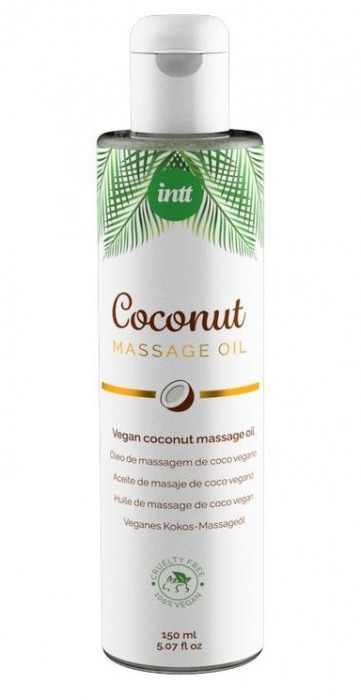 Массажное масло Vegan Coconut - 150 мл. - INTT - купить с доставкой в Астрахани