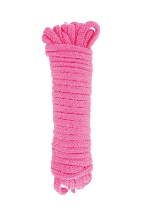 Розовая веревка для связывания Sweet Caress Rope - 10 метров - Sweet Caress - купить с доставкой в Астрахани