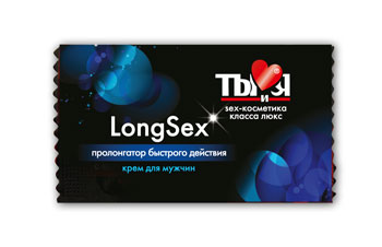 Пролонгирующий крем LongSex в одноразовой упаковке - 1,5 гр. - Биоритм - купить с доставкой в Астрахани