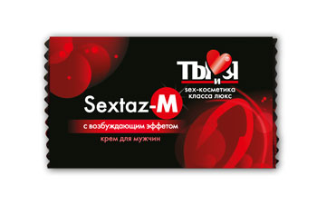 Возбуждающий крем Sextaz-M для мужчин в одноразовой упаковке - 1,5 гр. - Биоритм - купить с доставкой в Астрахани
