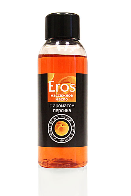 Массажное масло Eros exotic с ароматом персика - 50 мл. - Биоритм - купить с доставкой в Астрахани