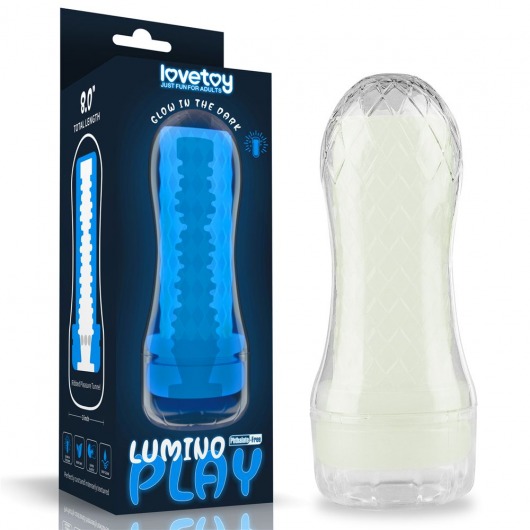 Светящийся в темноте мастурбатор Lumino Play Masturbator Ribbed - Lovetoy - в Астрахани купить с доставкой
