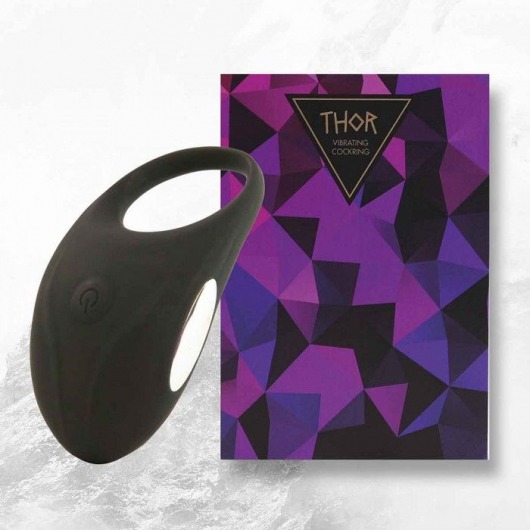 Черное эрекционное виброкольцо Thor Cockring - FeelzToys - в Астрахани купить с доставкой
