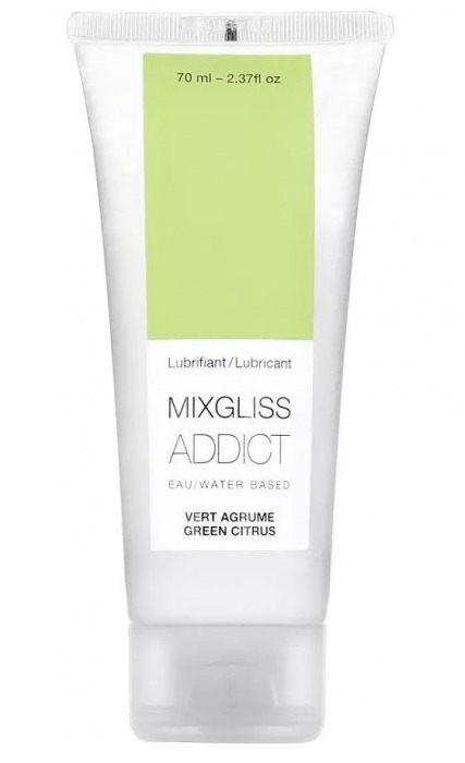 Смазка на водной основе Mixgliss Addict с ароматом цитруса - 70 мл. - Mixgliss - купить с доставкой в Астрахани