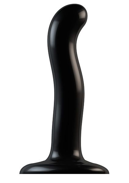 Черный фаллоимитатор-насадка Strap-On-Me P G spot Dildo size S - 16,4 см. - Strap-on-me - купить с доставкой в Астрахани