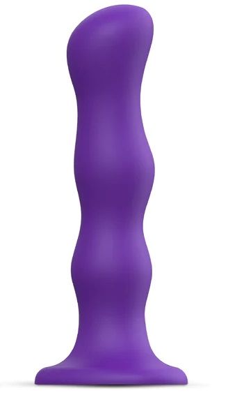 Фиолетовая насадка Strap-On-Me Dildo Geisha Balls size XL - Strap-on-me - купить с доставкой в Астрахани