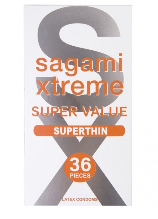 Ультратонкие презервативы Sagami Xtreme Superthin - 36 шт. - Sagami - купить с доставкой в Астрахани