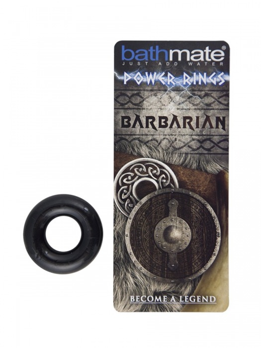 Чёрное эрекционное кольцо Barbarian - Bathmate - в Астрахани купить с доставкой