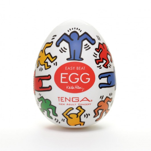 Мастурбатор-яйцо Keith Haring EGG DANCE - Tenga - в Астрахани купить с доставкой