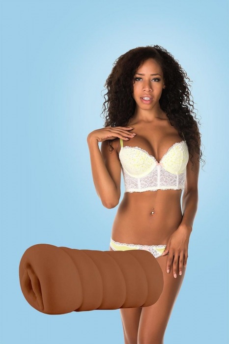 Коричневый мастурбатор-вагина BRIANNA - Dream Toys - в Астрахани купить с доставкой