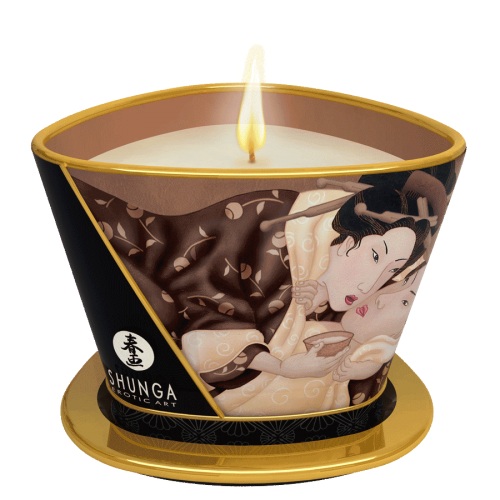 Массажная свеча Intoxicatin Chocolate с ароматом шоколада - 170 мл. - Shunga - купить с доставкой в Астрахани