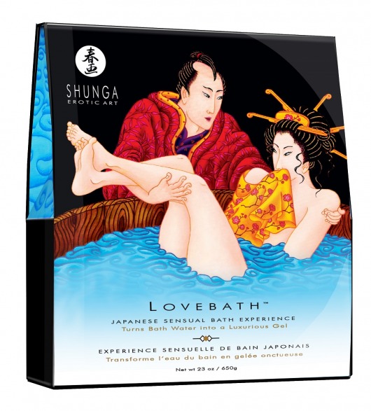 Соль для ванны Lovebath Ocean temptation, превращающая воду в гель - 650 гр. - Shunga - купить с доставкой в Астрахани