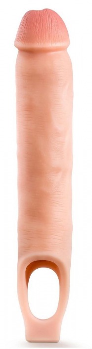 Телесная насадка-удлинитель 11.5 Inch Silicone Cock Sheath Penis Extender - 29,2 см. - Blush Novelties - в Астрахани купить с доставкой
