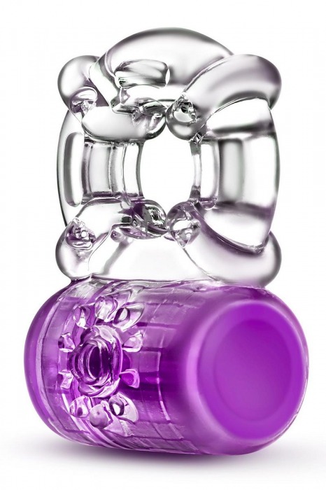 Фиолетовое эрекционное виброкольцо Pleaser Rechargeable C-Ring - Blush Novelties - в Астрахани купить с доставкой