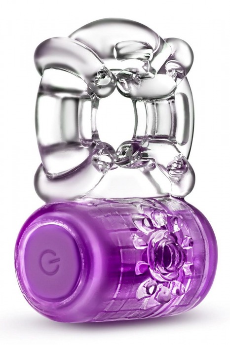 Фиолетовое эрекционное виброкольцо One Night Stand Vibrating C-Ring - Blush Novelties - в Астрахани купить с доставкой