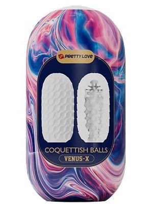 Мастурбатор в форме яйца Coquettish Balls - Baile - в Астрахани купить с доставкой