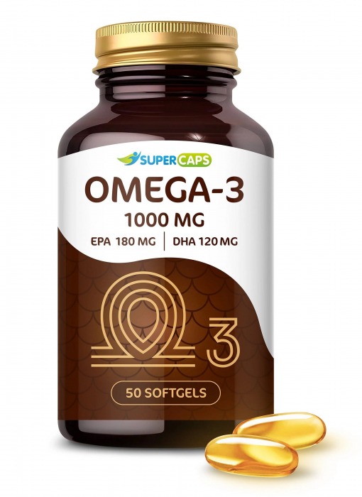 Пищевая добавка SuperCaps OMEGA-3 - 50 капсул (1000 мг) - SuperCaps - купить с доставкой в Астрахани