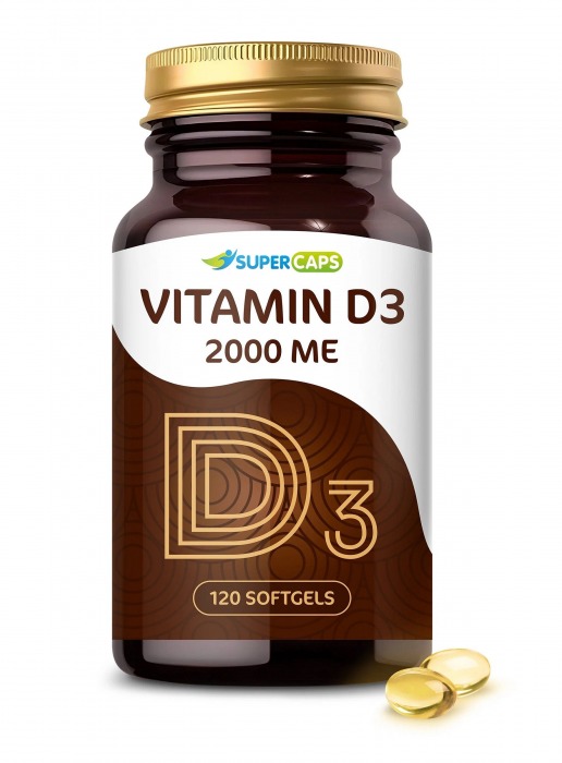 Пищевая добавка SuperCaps VITAMIN D3 2000 ME - 120 капсул - SuperCaps - купить с доставкой в Астрахани