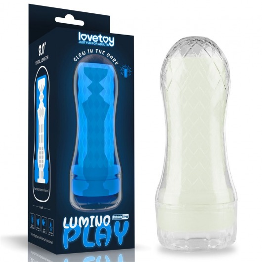 Светящийся в темноте мастурбатор Lumino Play Masturbator Pocketed - Lovetoy - в Астрахани купить с доставкой