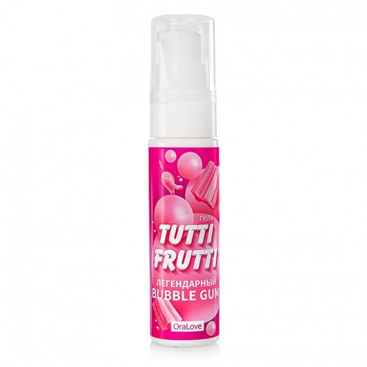 Интимный гель на водной основе Tutti-Frutti Bubble Gum - 30 гр. - Биоритм - купить с доставкой в Астрахани