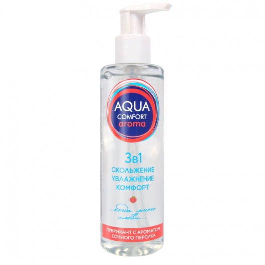 Гель-лубрикант на водной основе Aqua Comfort Aroma с ароматом персика - 195 гр. - Биоритм - купить с доставкой в Астрахани