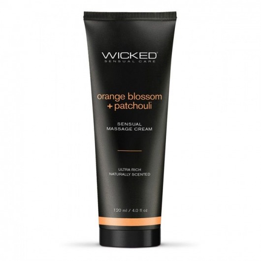 Массажный легкий крем WICKED Orange Blossom plus Patchouli - 120 мл. - Wicked - купить с доставкой в Астрахани