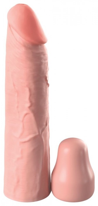 Телесная насадка-удлинитель 1 Inch Silicone X-tension - 17,8 см. - Pipedream - в Астрахани купить с доставкой