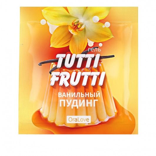 Пробник гель-смазки Tutti-frutti со вкусом ванильного пудинга - 4 гр. - Биоритм - купить с доставкой в Астрахани
