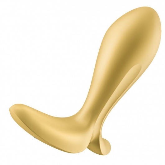 Золотистый анальный вибростимулятор Intensity Plug - Satisfyer - в Астрахани купить с доставкой