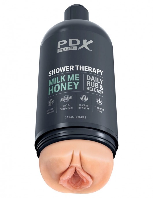 Телесный мастурбатор-вагина Shower Therapy Milk Me Honey - Pipedream - в Астрахани купить с доставкой