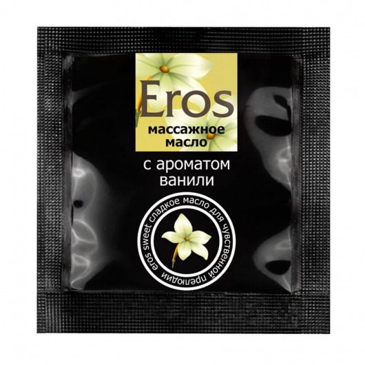 Саше массажного масла Eros sweet c ароматом ванили - 4 гр. - Биоритм - купить с доставкой в Астрахани
