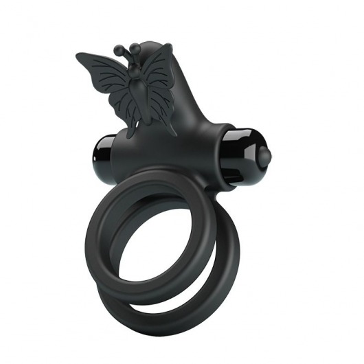 Черное эрекционное виброкольцо Passionate Ring IX - Baile - в Астрахани купить с доставкой