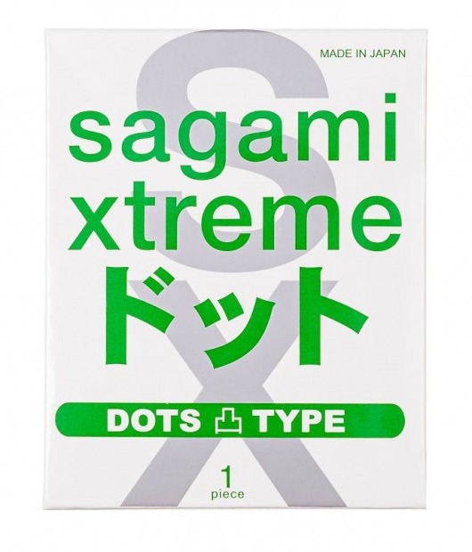 Презерватив Sagami Xtreme Type-E с точками - 1 шт. - Sagami - купить с доставкой в Астрахани