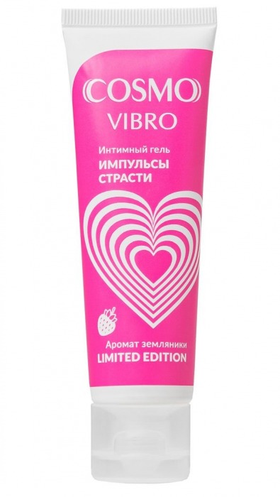 Возбуждающий гель на водно-силиконовой основе Cosmo Vibro с ароматом земляники - 50 гр. - Биоритм - купить с доставкой в Астрахани