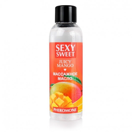 Массажное масло Sexy Sweet Juicy Mango с феромонами и ароматом манго - 75 мл. - Биоритм - купить с доставкой в Астрахани
