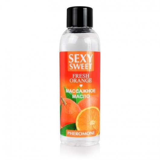 Массажное масло Sexy Sweet Fresh Orange с ароматом апельсина и феромонами - 75 мл. - Биоритм - купить с доставкой в Астрахани