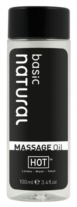 Массажное масло для тела Natural Basic - 100 мл. - HOT - купить с доставкой в Астрахани