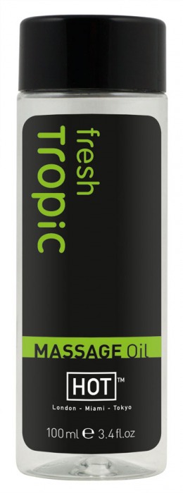 Массажное масло для тела Tropic Fresh - 100 мл. - HOT - купить с доставкой в Астрахани