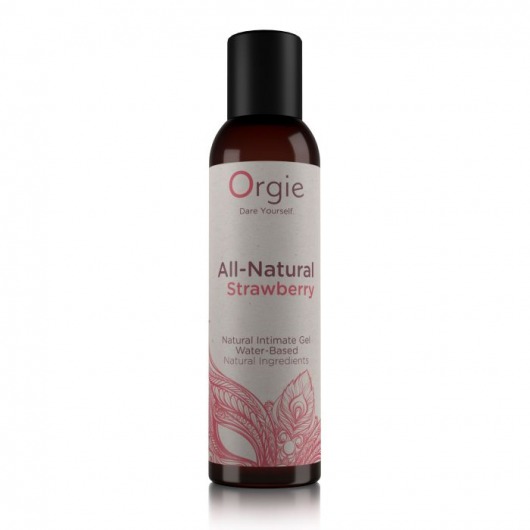 Интимный гель на водной основе All-Natural Strawberry с ароматом клубники - 150 мл. - ORGIE - купить с доставкой в Астрахани