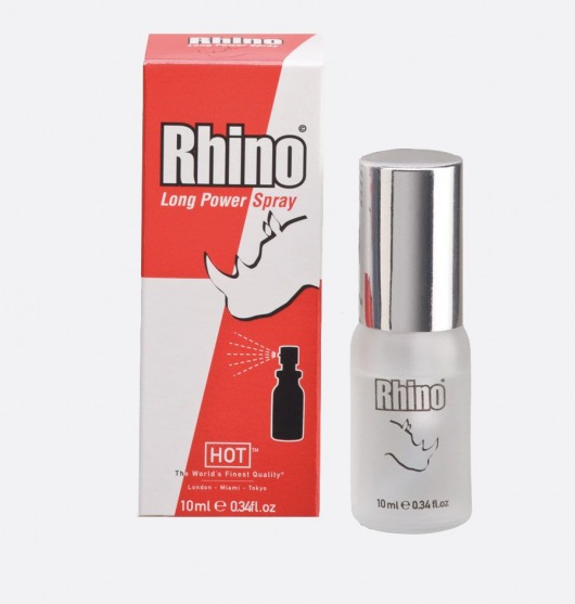 Пролонгирующий спрей для мужчин Rhino - 10 мл. - HOT - купить с доставкой в Астрахани