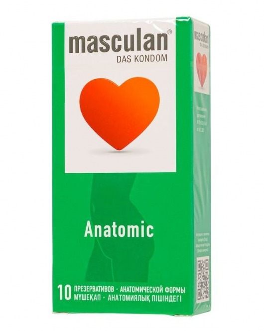 Презервативы анатомической формы Masculan Anatomic - 10 шт. - Masculan - купить с доставкой в Астрахани