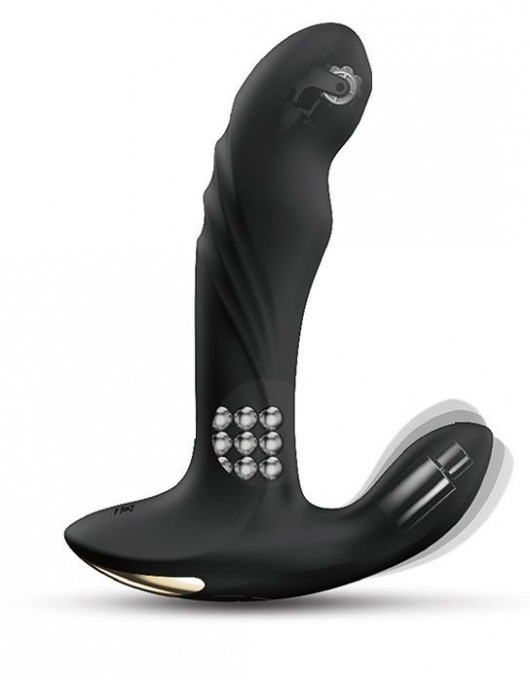 Черный вибромассажер простаты Multi P-Joy с 3 моторами - Dorcel - в Астрахани купить с доставкой