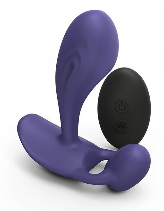 Темно-синий вибромассажер Witty P G Vibrator with Remote Control - Love to Love - в Астрахани купить с доставкой