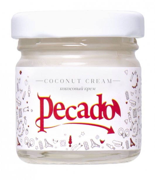 Массажная свеча Сoconut Cream - 35 мл. - Pecado - купить с доставкой в Астрахани