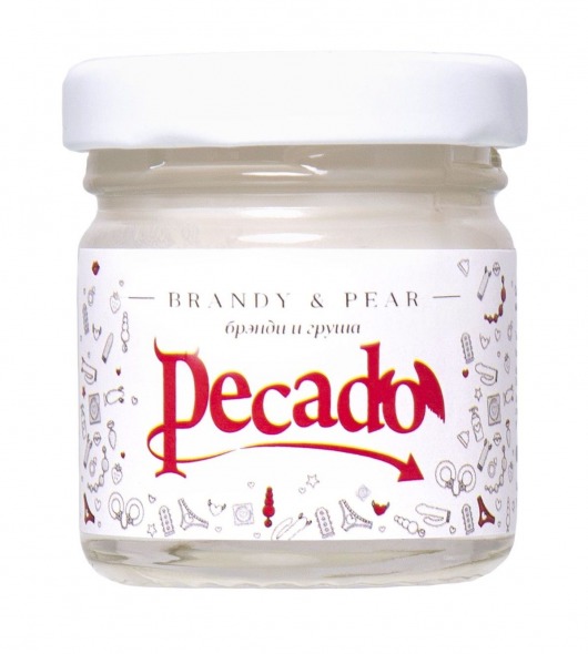 Массажная свеча Brandy   Pear - 35 мл. - Pecado - купить с доставкой в Астрахани